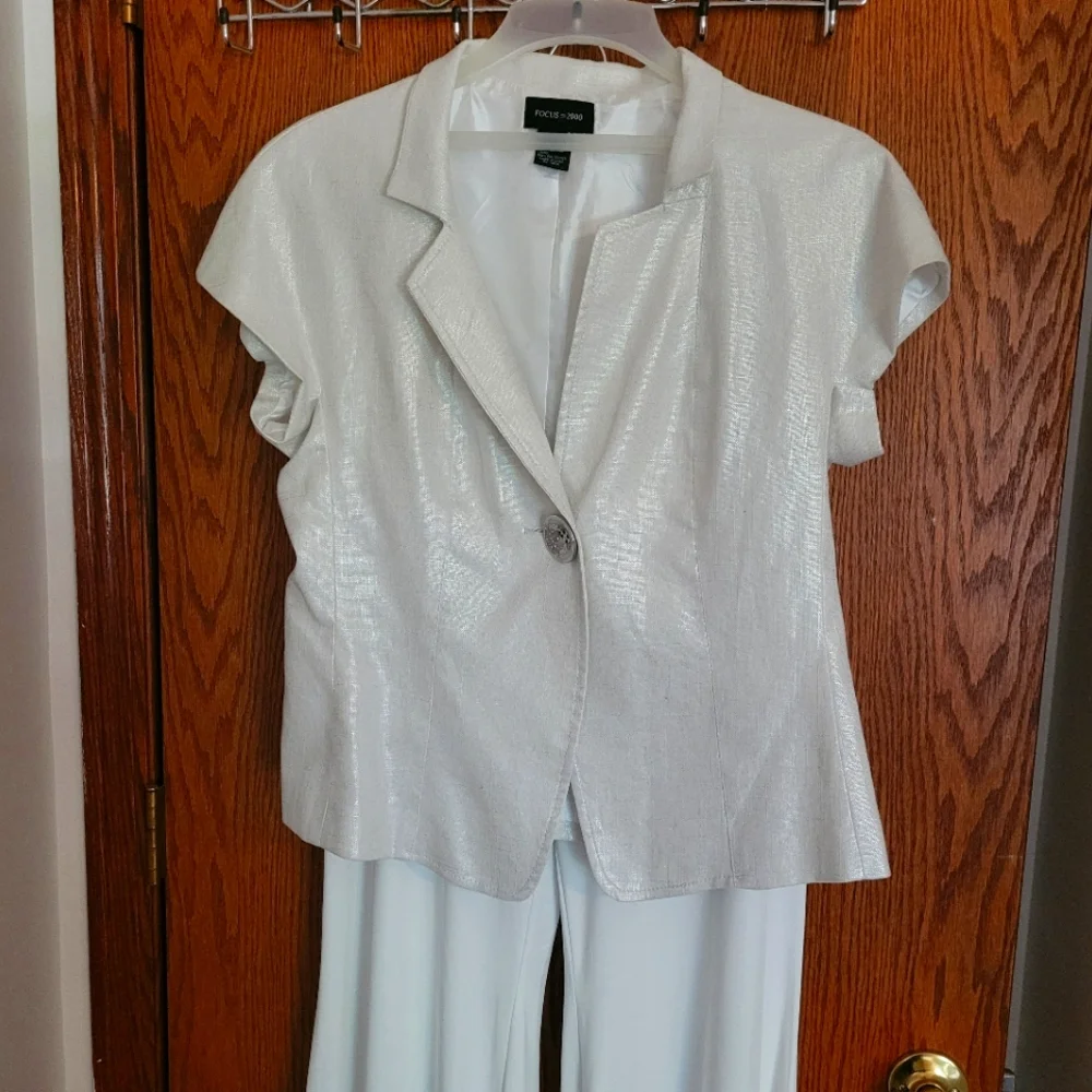NWOT/ Focus 2000 Metallic Top ( Holiday )